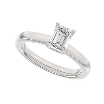 14 kt hvidguld Classic Luxury by Siersbøl, med i alt 1,0 ct Top Wesselton / SI
