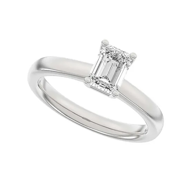 14 kt hvidguld Classic Luxury by Siersbøl, med i alt 1,0 ct Top Wesselton / SI