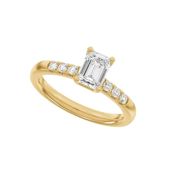 14 kt rødguld Classic Luxury by Siersbøl, med i alt 1,2 ct Top Wesselton / SI