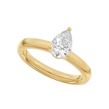14 kt rødguld Classic Luxury by Siersbøl, med i alt 1,0 ct Top Wesselton / SI