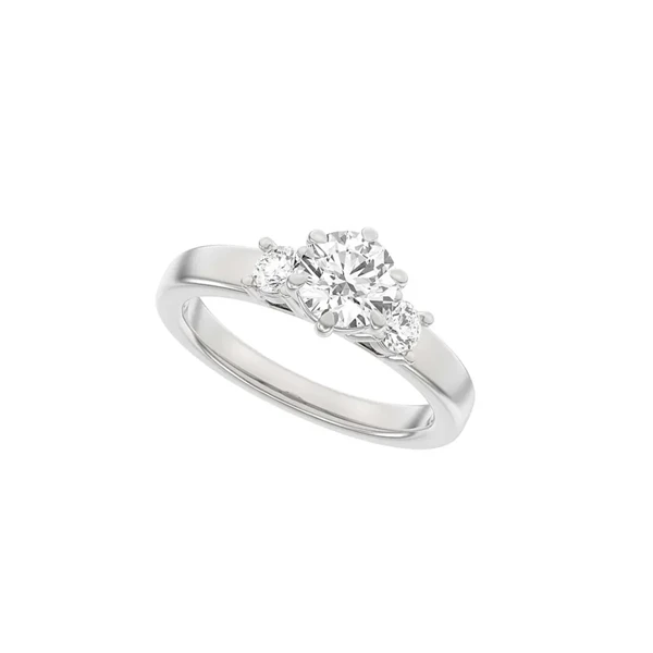 14 kt hvidguld Modern Luxury by Siersbøl, med i alt 1,33 ct Top Wesselton / SI