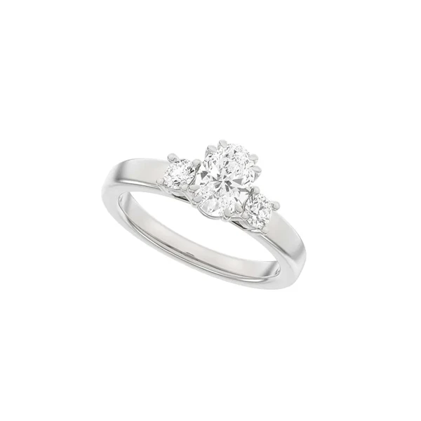 14 kt hvidguld Modern Luxury by Siersbøl, med i alt 1,33 ct Top Wesselton / SI