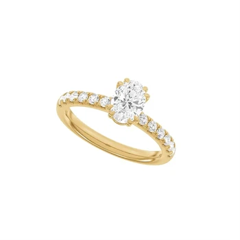 14 kt rødguld Modern Luxury by Siersbøl, med i alt 1,4 ct Top Wesselton / SI