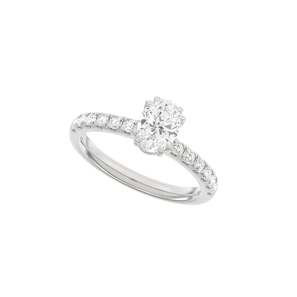 14 kt hvidguld Modern Luxury by Siersbøl, med i alt 1,4 ct Top Wesselton / SI