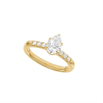 14 kt rødguld Modern Luxury by Siersbøl, med i alt 1,4 ct Top Wesselton / SI