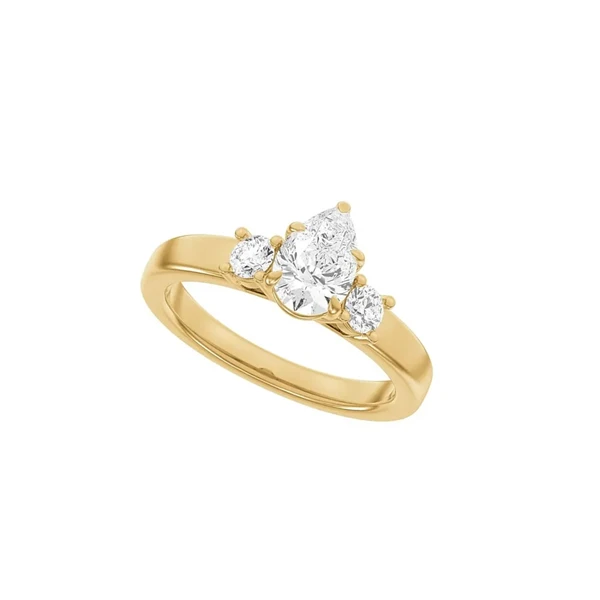 14 kt rødguld Modern Luxury by Siersbøl, med i alt 1,33 ct Top Wesselton / SI