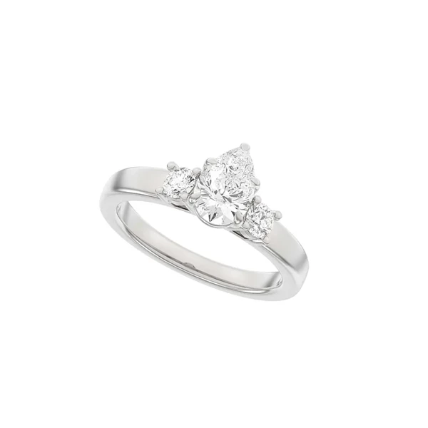 14 kt hvidguld Modern Luxury by Siersbøl, med i alt 1,33 ct Top Wesselton / SI
