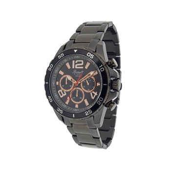 Bonett gunmetallic herreur med chronograph