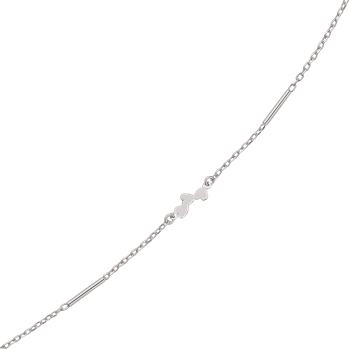 Enkelt sølv armbånd med tre små hjerter fra Støvring Design