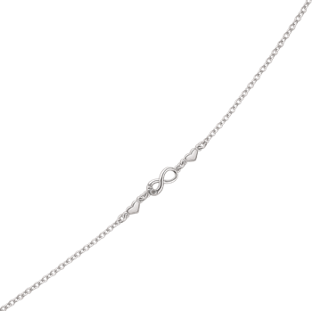 Elegante sølv armbånd med hjerter og "infinity"  fra Støvring Design