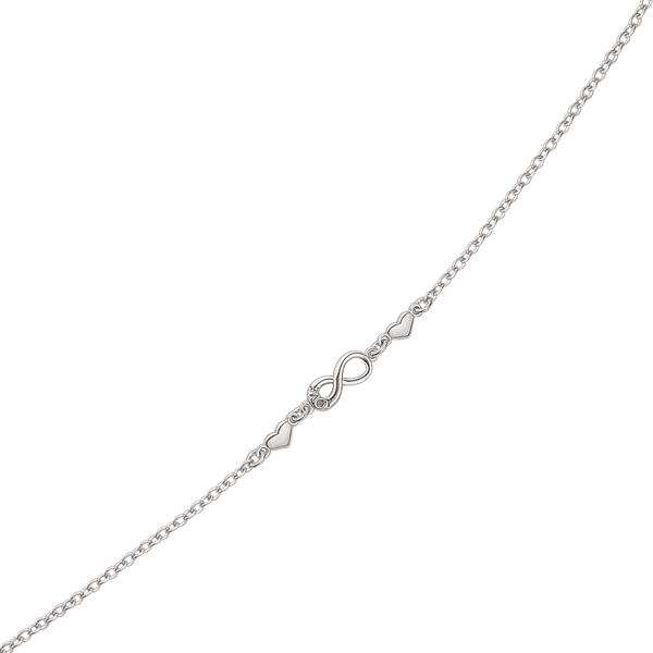 Elegante sølv armbånd med hjerter og "infinity"  fra Støvring Design