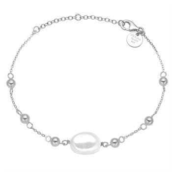 Aagaard sterling sølv Barok perle armbånd med 1 ferskvandsperle