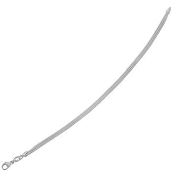 Støvring Design's Super elegant armbånd af tre slangekæder, 18 cm