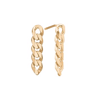 Kranz & Ziegler Forgyldt sølv Panzer Ørestikkere