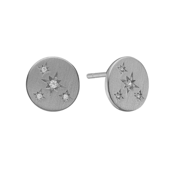Kranz & Ziegler sterling sølv STARS øreringe med zirkonia