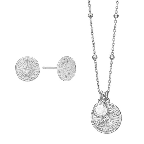 Kranz & Ziegler Sterling sølv Sunshine Coin Smykkesæt