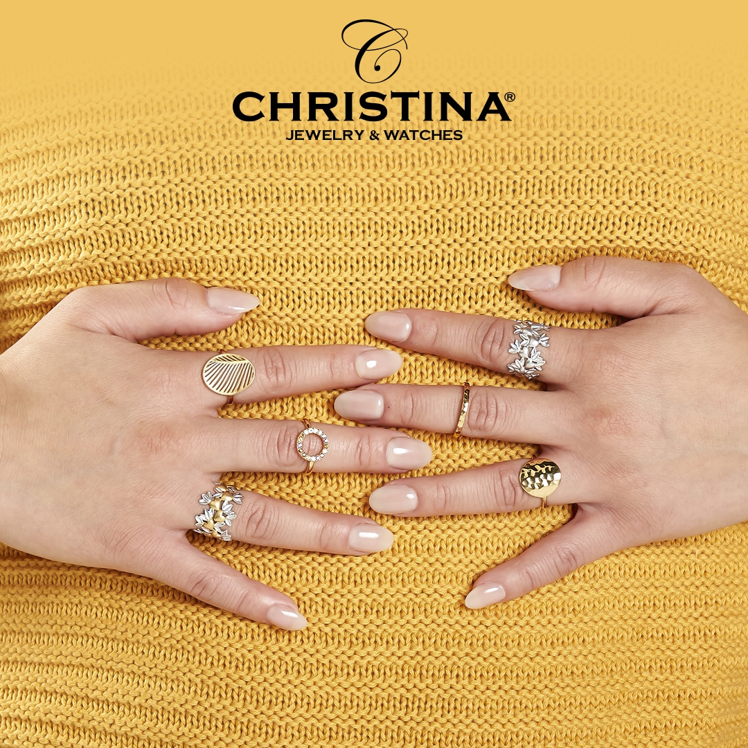 2.23.A, Christina Collect sølv My Special Palm Smuk ring med stort fra 49-61