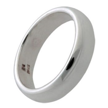 Randers Sølv's Håndlavet fingerring i massiv sølv og bredde - 5,0 mm 