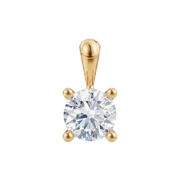 14 kt guld Luxury Solitaire vedhæng med i alt 0,50 ct Labgrown diamant Top Wesselston VS2
