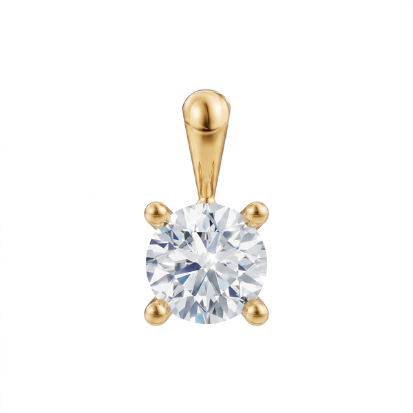 14 kt guld Luxury Solitaire vedhæng med i alt 0,70 ct Labgrown diamant Top Wesselston VS2