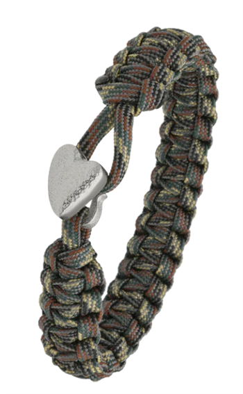 Camouflage From Soldier to Soldier armbånd med Soldier Hjerte stållås – Aagaard