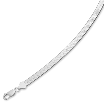 Sterling sølv slange armbånd 5,4 mm bred og 18 cm lang