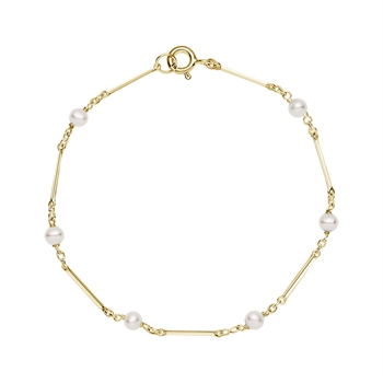 Armbånd ferskvandsperle., 8 karat