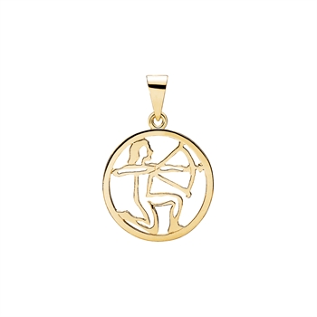 Stjernetegn skytte 20mm, 8 karat