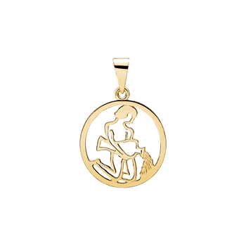 Stjernetegn vandmand 20mm, 8 karat