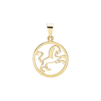 Stjernetegn løve 20mm, 8 karat