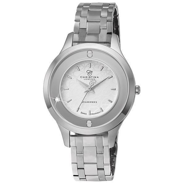 Christina Collection Womens Collect smykke ure blank stål Schweizisk quartz dame smykkeur