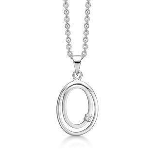 Støvring Design Sterling sølv halskæde med vedhæng, Diamond Silver med blank overflade, model 36223012