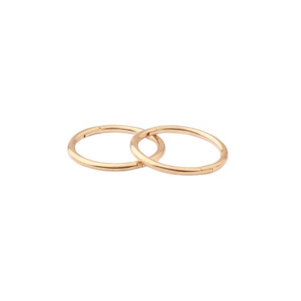 Lotte & Gitte 8 kt guld øreringe creoler Ø. 12 mm