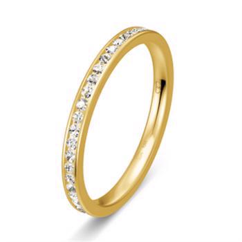 Saint Maurice Forlovelse ring i 14 karat gulguld med 26 x 0,01 ct diamant