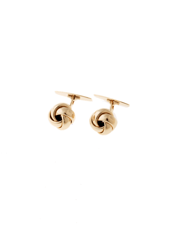 Manchetknapper knude 13mm, 8 karat