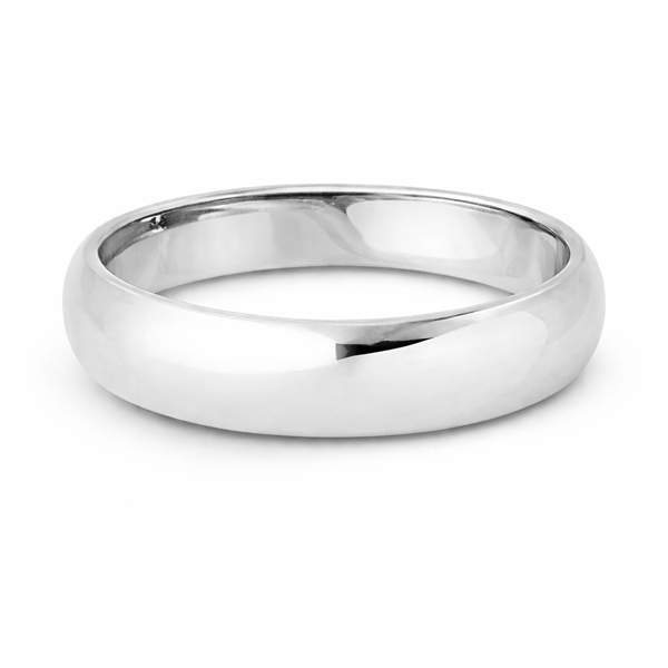 Dreaming Love Sterling sølv vielsesring på 5 mm med blank overflade(kun herrering)