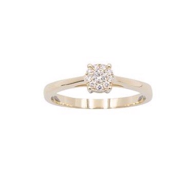 14 karat BLOOM ring med 0,14 carat wesselton SI diamanter