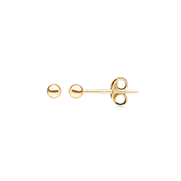 Image of Støvring Design 8 kt guld ørestikker, kugle med blank overflade, model 60003