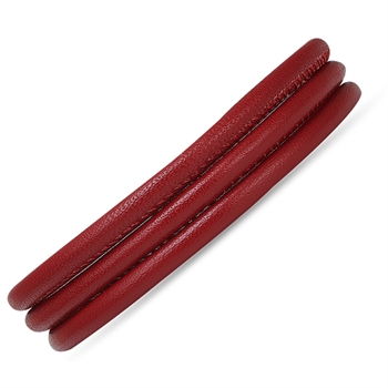 Christina Jewelry & Watches Rød 70 cm Italiensk slim læder armbånd, til 4 mm charms