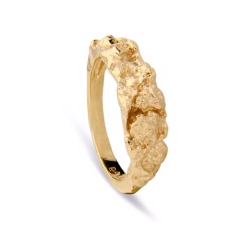 I AM GOLD - Forgyldt assymetrisk ring, Jeberg