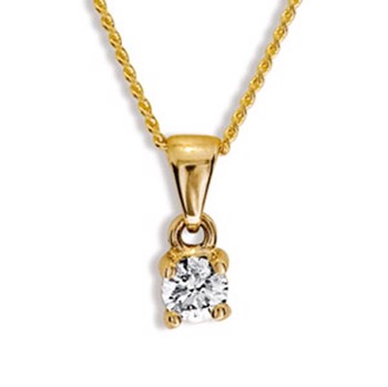 Bee Jewelry Solitaire 0,15 ct H-SI 9 karat vedhæng blank, model 60985_A15