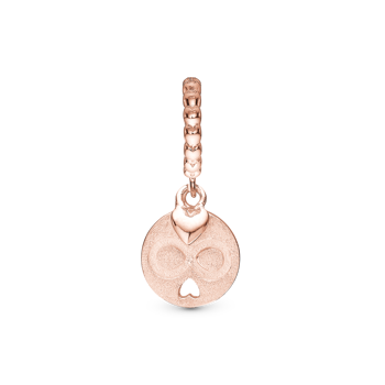 Forever rosa forgyldt sølv charm til 6 mm læderarmbånd fra Christina Collect