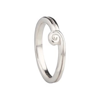 Sølv ring med bølge - Wave Petite, fra Jeberg