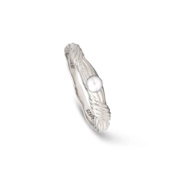 Sølv ring med perle - Sand Dune, fra Jeberg