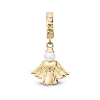 Heavenly Angel charm, Forgyldt Sølv - Charm til 4 mm Christina armbånd