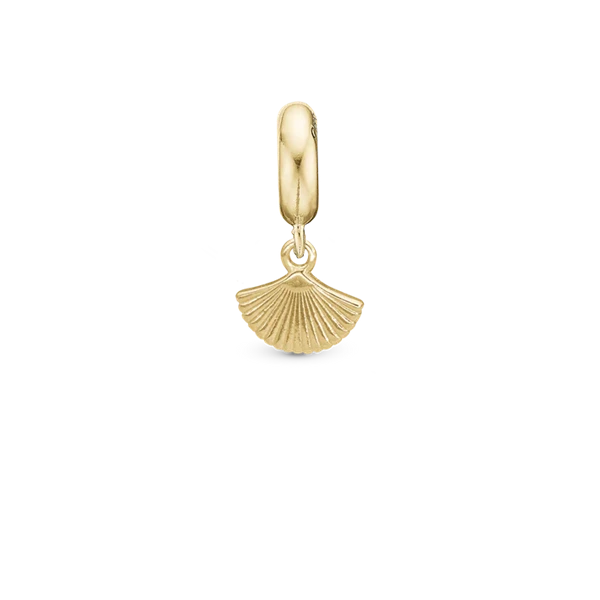 Fan charm, Forgyldt Sølv - Charm til 4 mm Christina armbånd