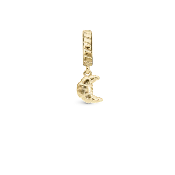 Croissant charm, Forgyldt Sølv - Charm til 4 mm Christina armbånd