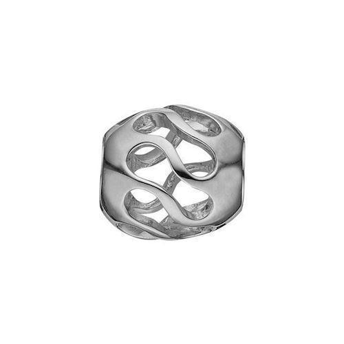 Image of Christina Collect sølv twist charm til sølvarmbånd, Petite Twist med blank overflade, model 623-S154