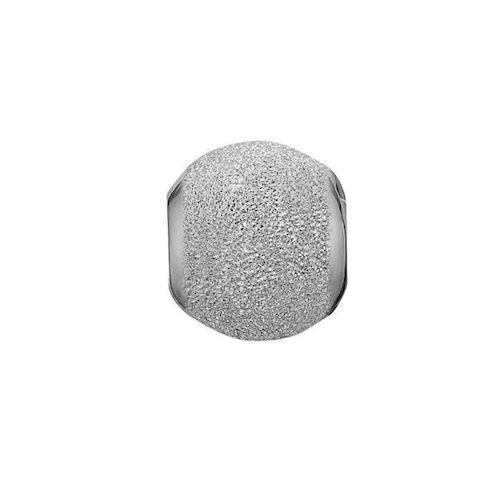 Image of Christina Collect sølv glimmer kugle til sølvarmbånd, Petite Stardust med rustik overflade, model 623-S155