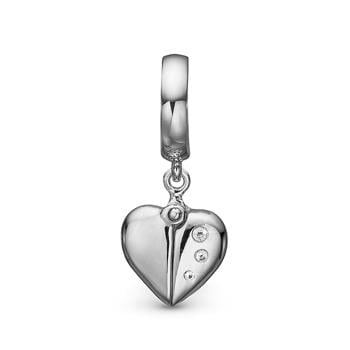 Sølv My Secret charm til 4 mm læder- og sølvarmbånd